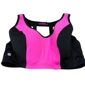 Livi Active Womens Molded Underwire Sports Bra 40D Black & Pink